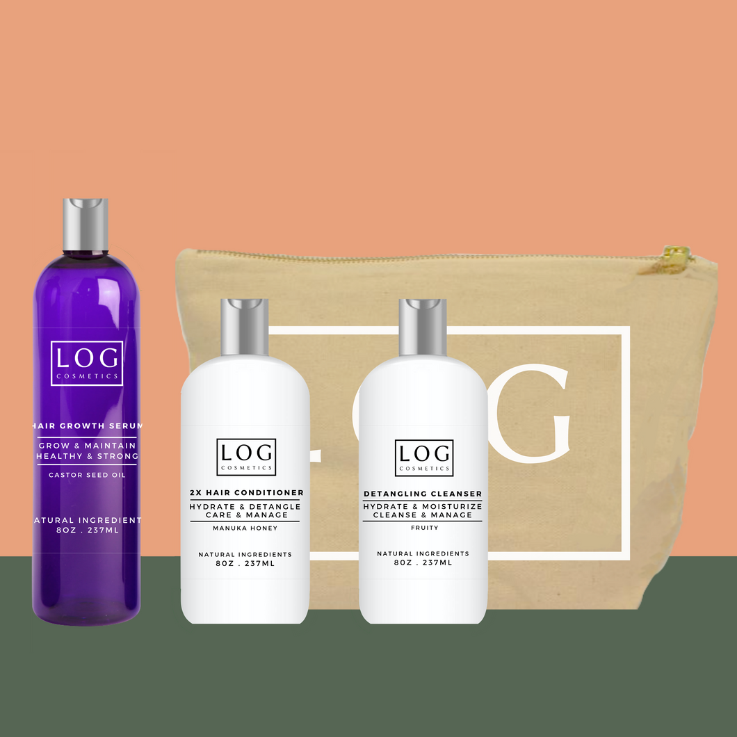 The Gentle Starter- Hydration for All Hair types x Organic Wash Bag
